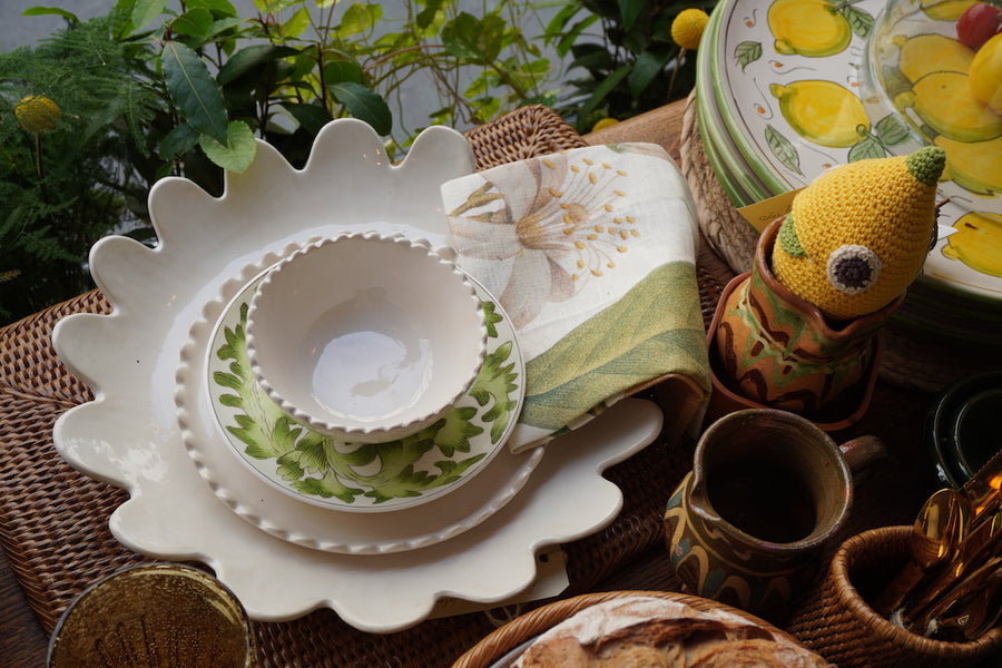 Assiette Fleur Blanche