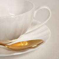 Tasse fine porcelaine blanche