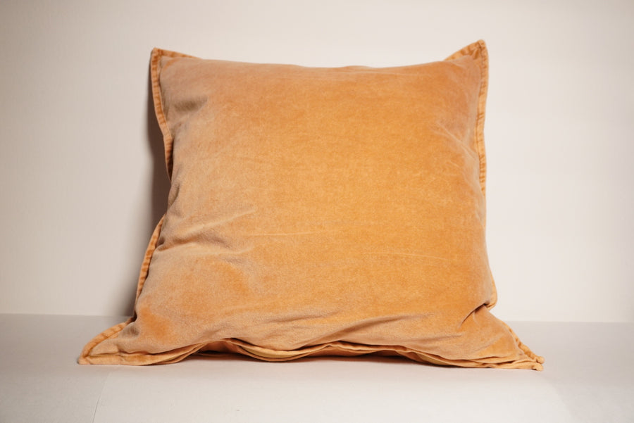 Coussin carré en velour vintage