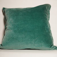 Coussin carré en velour vintage