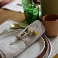 Assiette ronde irrégulier en grés - Blanc