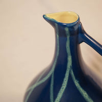 Vase carafe bleu jaune - collection "Céramique de l'Est de L'UE"