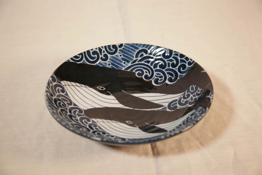 Assiette creuse baleine Japonaise